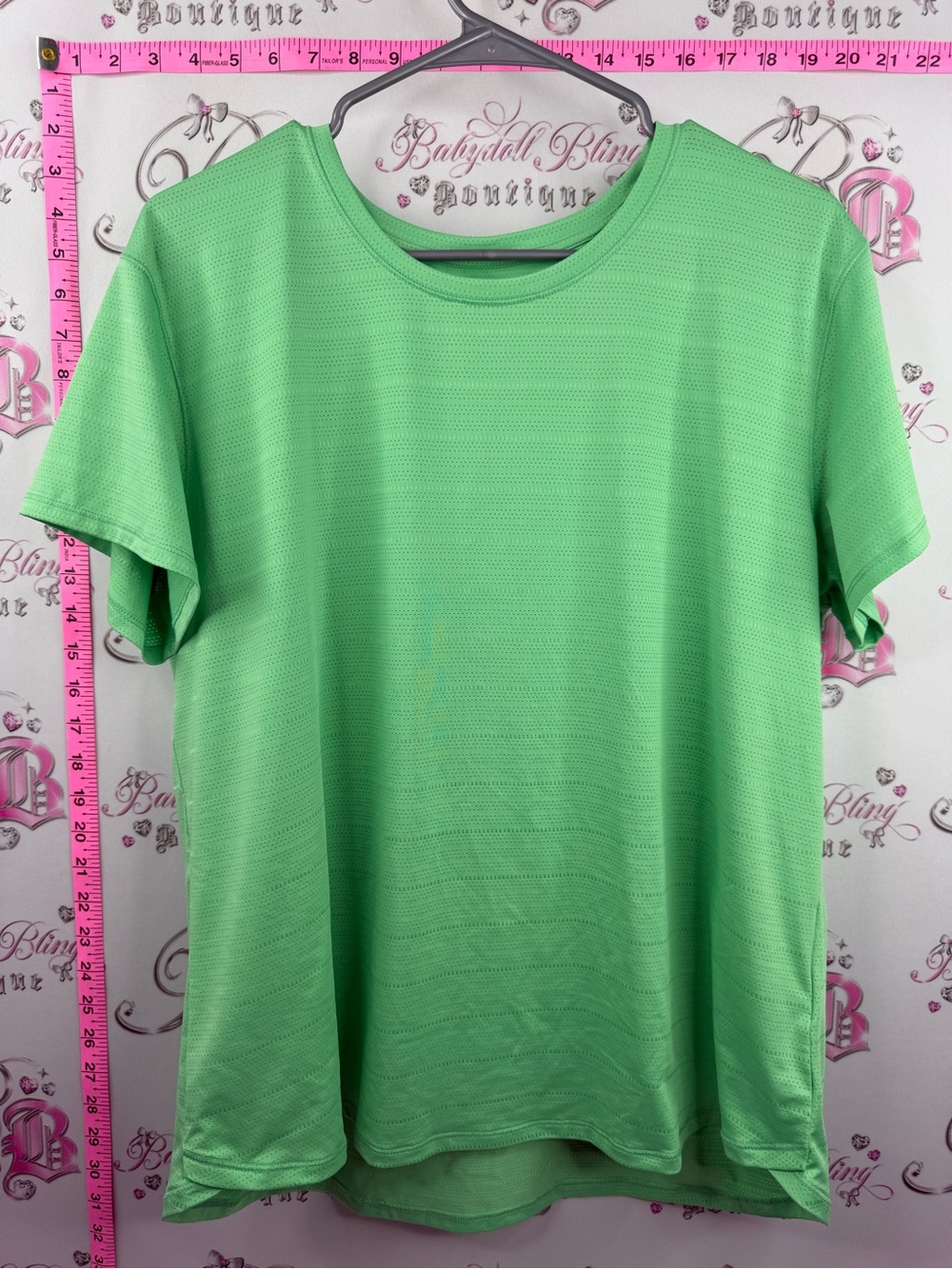 Tuff Athletics tshirt top Light Green Short-Sleeve Tee